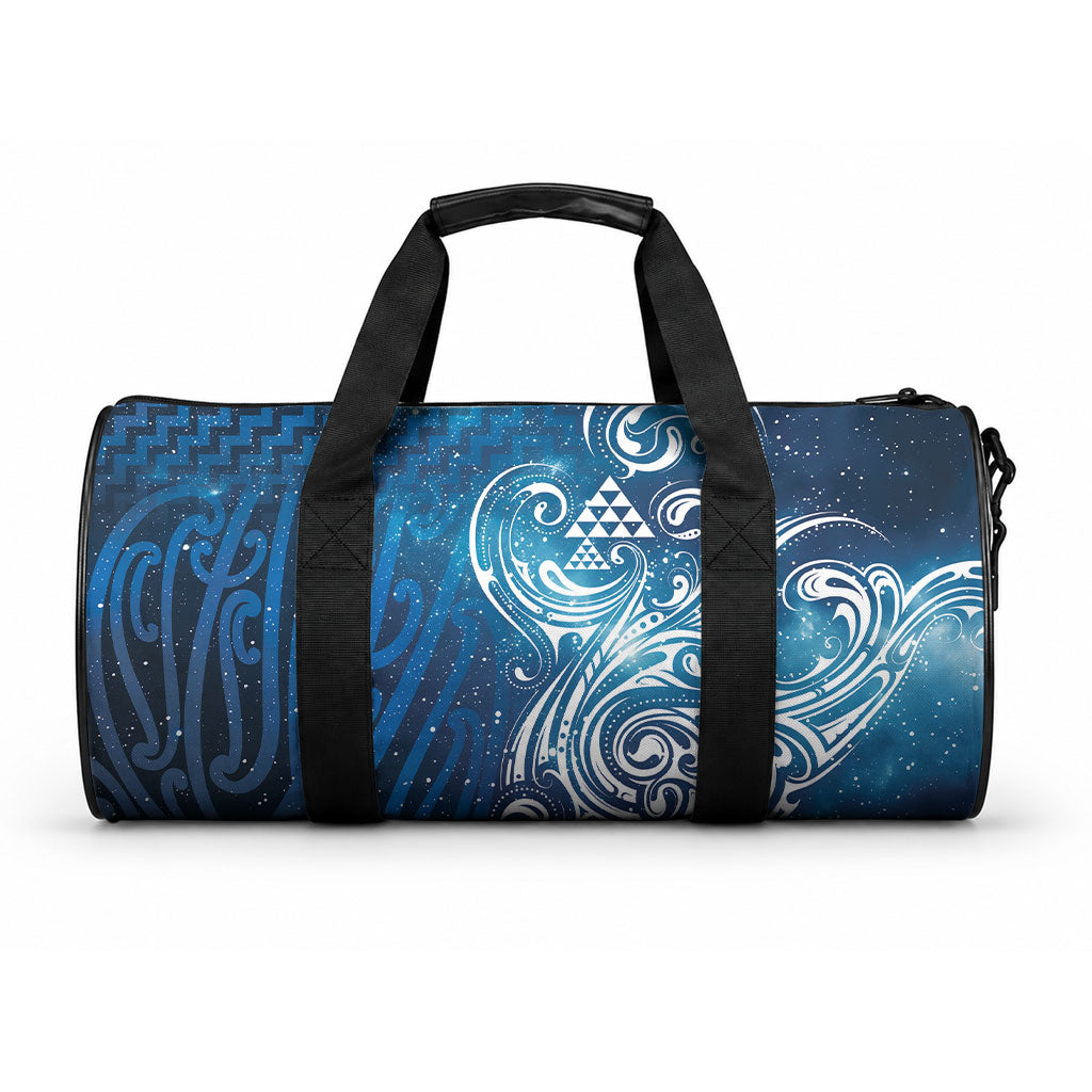 Matariki Galaxy Duffle Bag Maori Taniko Pattern LT9 One size Blue - Polynesian Pride