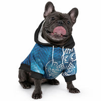 Matariki Galaxy Pet Hoodie Maori Taniko Pattern LT9 - Polynesian Pride