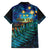 Matariki Te Tau Hou Maori Family Matching Summer Maxi Dress and Hawaiian Shirt New Zealand Silver Fern Night Starry Sky