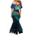 Matariki Te Tau Hou Maori Mermaid Dress New Zealand Silver Fern Night Starry Sky