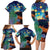 Personalised New Zealand Matariki Art Star Family Matching Long Sleeve Bodycon Dress and Hawaiian Shirt Koru Fern Night Starry Sky