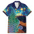 Personalised New Zealand Matariki Art Star Family Matching Mermaid Dress and Hawaiian Shirt Koru Fern Night Starry Sky