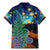 Personalised New Zealand Matariki Art Star Family Matching Mermaid Dress and Hawaiian Shirt Koru Fern Night Starry Sky