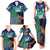 Personalised New Zealand Matariki Art Star Family Matching Tank Maxi Dress and Hawaiian Shirt Koru Fern Night Starry Sky