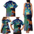 Personalised New Zealand Matariki Art Star Family Matching Tank Maxi Dress and Hawaiian Shirt Koru Fern Night Starry Sky