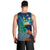 Personalised New Zealand Matariki Art Star Men Tank Top Koru Fern Night Starry Sky