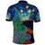 Personalised New Zealand Matariki Art Star Polo Shirt Koru Fern Night Starry Sky