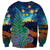 Personalised New Zealand Matariki Art Star Sweatshirt Koru Fern Night Starry Sky