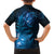 New Zealand Matariki Family Matching Long Sleeve Bodycon Dress and Hawaiian Shirt Blue Milky Way Stars Night Sky