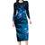 New Zealand Matariki Family Matching Long Sleeve Bodycon Dress and Hawaiian Shirt Blue Milky Way Stars Night Sky