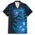 New Zealand Matariki Family Matching Puletasi and Hawaiian Shirt Blue Milky Way Stars Night Sky