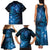 New Zealand Matariki Family Matching Tank Maxi Dress and Hawaiian Shirt Blue Milky Way Stars Night Sky