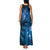 New Zealand Matariki Family Matching Tank Maxi Dress and Hawaiian Shirt Blue Milky Way Stars Night Sky