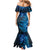 New Zealand Matariki Mermaid Dress Blue Milky Way Stars Night Sky