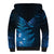 New Zealand Matariki Sherpa Hoodie Blue Milky Way Stars Night Sky