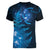 New Zealand Matariki Women V-Neck T-Shirt Blue Milky Way Stars Night Sky