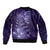 New Zealand Matariki Bomber Jacket Purple Milky Way Stars Night Sky