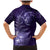 New Zealand Matariki Family Matching Mermaid Dress and Hawaiian Shirt Purple Milky Way Stars Night Sky