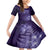 New Zealand Matariki Family Matching Mermaid Dress and Hawaiian Shirt Purple Milky Way Stars Night Sky