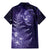 New Zealand Matariki Family Matching Mermaid Dress and Hawaiian Shirt Purple Milky Way Stars Night Sky