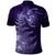 New Zealand Matariki Polo Shirt Purple Milky Way Stars Night Sky