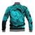 Polynesian Pride Happy Father Day Baseball Jacket I Love You Dad - Polynesian Tribal Aqua LT9 - Polynesian Pride