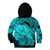 Polynesian Pride Happy Father Day Kid Hoodie I Love You Dad - Polynesian Tribal Aqua LT9 - Polynesian Pride