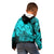 Polynesian Pride Happy Father Day Kid Hoodie I Love You Dad - Polynesian Tribal Aqua LT9 - Polynesian Pride