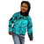 Polynesian Pride Happy Father Day Kid Hoodie I Love You Dad - Polynesian Tribal Aqua LT9 - Polynesian Pride