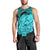 Polynesian Pride Happy Father Day Men Tank Top I Love You Dad - Polynesian Tribal Aqua LT9 - Polynesian Pride