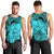 Polynesian Pride Happy Father Day Men Tank Top I Love You Dad - Polynesian Tribal Aqua LT9 - Polynesian Pride