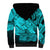 Polynesian Pride Happy Father Day Sherpa Hoodie I Love You Dad - Polynesian Tribal Aqua LT9 - Polynesian Pride