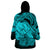 Polynesian Pride Happy Father Day Wearable Blanket Hoodie I Love You Dad - Polynesian Tribal Aqua LT9 - Polynesian Pride