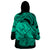 Polynesian Pride Happy Father Day Wearable Blanket Hoodie I Love You Dad - Polynesian Tribal Green LT9 - Polynesian Pride