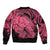 Polynesian Pride Happy Father Day Bomber Jacket I Love You Dad - Polynesian Tribal Pink LT9 - Polynesian Pride