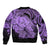 Polynesian Pride Happy Father Day Bomber Jacket I Love You Dad - Polynesian Tribal Purple LT9 - Polynesian Pride