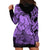 Polynesian Pride Happy Father Day Hoodie Dress I Love You Dad - Polynesian Tribal Purple LT9 - Polynesian Pride