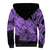 Polynesian Pride Happy Father Day Sherpa Hoodie I Love You Dad - Polynesian Tribal Purple LT9 - Polynesian Pride