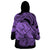 Polynesian Pride Happy Father Day Wearable Blanket Hoodie I Love You Dad - Polynesian Tribal Purple LT9 - Polynesian Pride