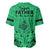 Polynesian Father's Day Gift For Dad Baseball Jersey Super Father In The World - Green Polynesian Pattern LT9 - Polynesian Pride