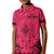 Polynesian Father's Day Gift For Dad Kid Polo Shirt Super Father In The World - Pink Polynesian Pattern LT9 Kid Pink - Polynesian Pride