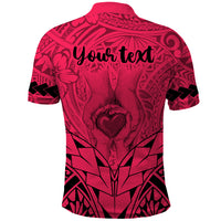 Custom Polynesian Fathers Day Gift For Dad Polo Shirt Super Father In The World Pink Polynesian Pattern LT9 - Polynesian Pride