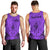 Personalised Polynesian Father's Day Gift For Dad Men Tank Top Super Father In The World - Purple Polynesian Pattern LT9 - Polynesian Pride