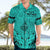 Polynesian Father's Day Gift For Dad Hawaiian Shirt Super Father In The World - Turquoise Polynesian Pattern LT9 - Polynesian Pride