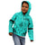 Polynesian Father's Day Gift For Dad Kid Hoodie Super Father In The World - Turquoise Polynesian Pattern LT9 - Polynesian Pride