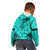 Polynesian Father's Day Gift For Dad Kid Hoodie Super Father In The World - Turquoise Polynesian Pattern LT9 - Polynesian Pride