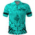 Polynesian Fathers Day Gift For Dad Polo Shirt Super Father In The World Turquoise Polynesian Pattern LT9 Turquoise - Polynesian Pride