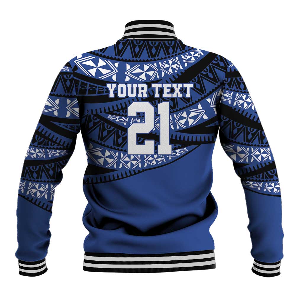 Fiji Rugby Pacific Custom Baseball Jacket Pasifika Tapa Pattern LT9 - Polynesian Pride