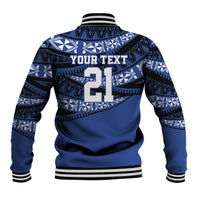 Fiji Rugby Pacific Custom Baseball Jacket Pasifika Tapa Pattern LT9 - Polynesian Pride