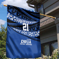 Fiji Rugby Pacific Custom Garden Flag Pasifika Tapa Pattern LT9 - Polynesian Pride